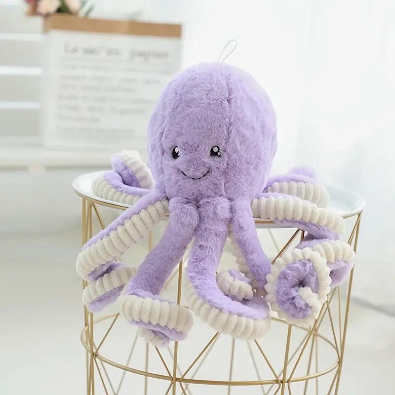 2 größen Schöne Simulation Octopus Anhänger Plüsch Spielzeug Weiche Stofftier Kawaii Octopus Puppen Wohnaccessoires Nette Puppe Kinder 40cm von Joom DACH