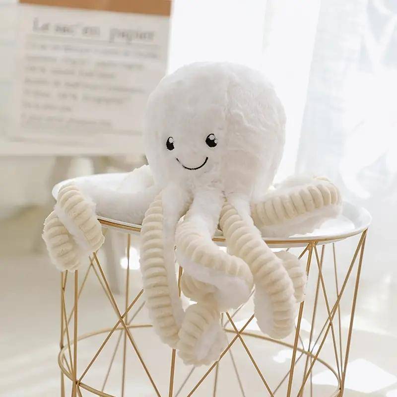 2 größen Schöne Simulation Octopus Anhänger Plüsch Spielzeug Weiche Stofftier Kawaii Octopus Puppen Wohnaccessoires Nette Puppe Kinder 40cm von Joom DACH