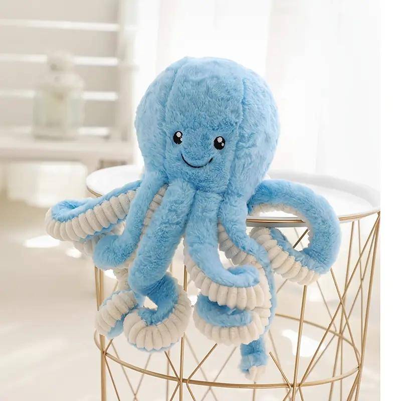 2 größen Schöne Simulation Octopus Anhänger Plüsch Spielzeug Weiche Stofftier Kawaii Octopus Puppen Wohnaccessoires Nette Puppe Kinder 40cm von Joom DACH