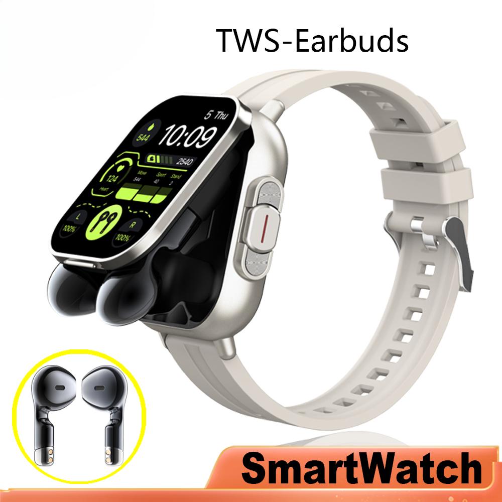 2 in 1 AMOLED Bildschirm Smart Watch Männer mit Ohrhörern Bluetooth Headset Lautsprecher Tracker Musik Sport Uhr Männer Wasserdichte Smart Watch 2 in 1 AMOLED Bildschirm Smart Watch Männer mit Ohrhörern Bluetooth Headset Lautsprecher Tracker Musik Sport Uhr Männer Wasserdichte Smart Watch von Joom DACH