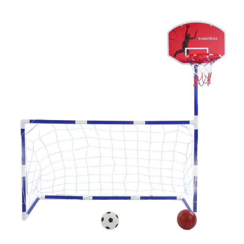 2 in 1 Sport Center Kinder Basketball Fußball Sport Set Kinder Basketball Korb Drinnen Im Freien von Joom DACH