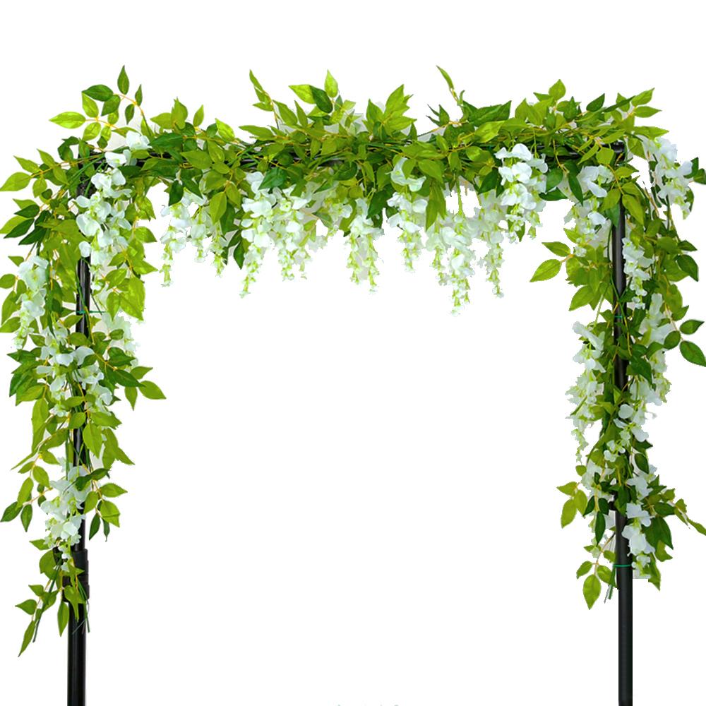 2 stücke 1,8 m Glyzinien Künstliche Blume Reben Ivy Leaf Garland Rattan String Blumen Gefälschte Pflanze Blatt Rattan Trailing Gefälschte Blume 2pcs von Joom DACH