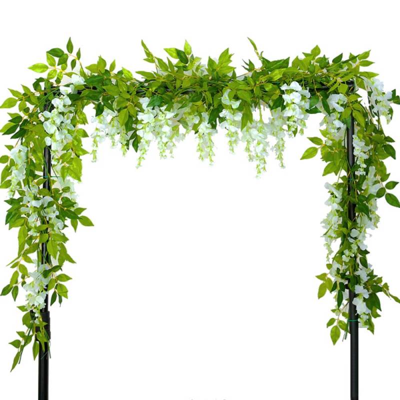 2 stücke 1,8 m Glyzinien Künstliche Blume Reben Ivy Leaf Garland Rattan String Blumen Gefälschte Pflanze Blatt Rattan Trailing Gefälschte Blume 2pcs von Joom DACH