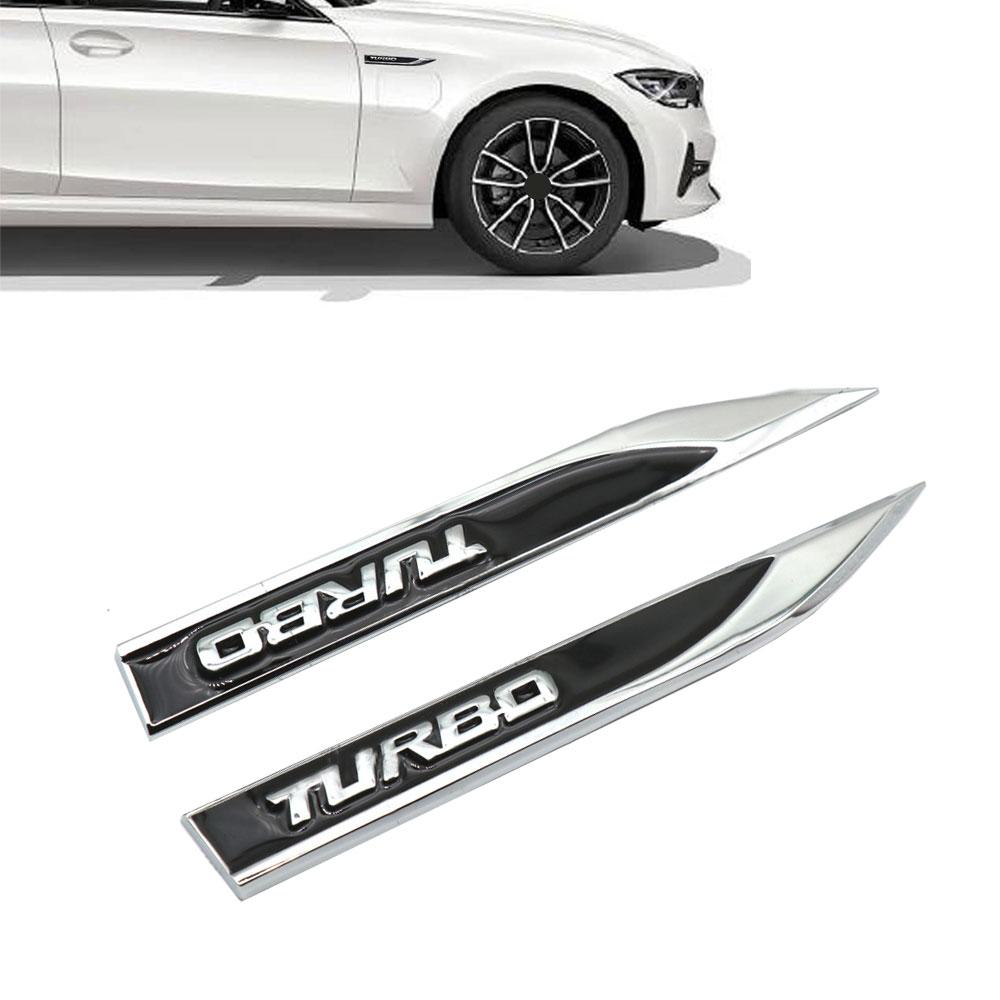 2 stücke 3D Metall Turbo Logo Auto Seite Kotflügel Klinge Emblem Abzeichen Auto Aufkleber Styling Aufkleber Universal Auto Außen Dekor zubehör schwarz 2 stücke 3D Metall Turbo Logo Auto Seite Kotflügel Klinge Emblem Abzeichen Auto Aufkleber Styling Aufkleber Universal Auto Außen Dekor zubehör schwarz von Joom DACH