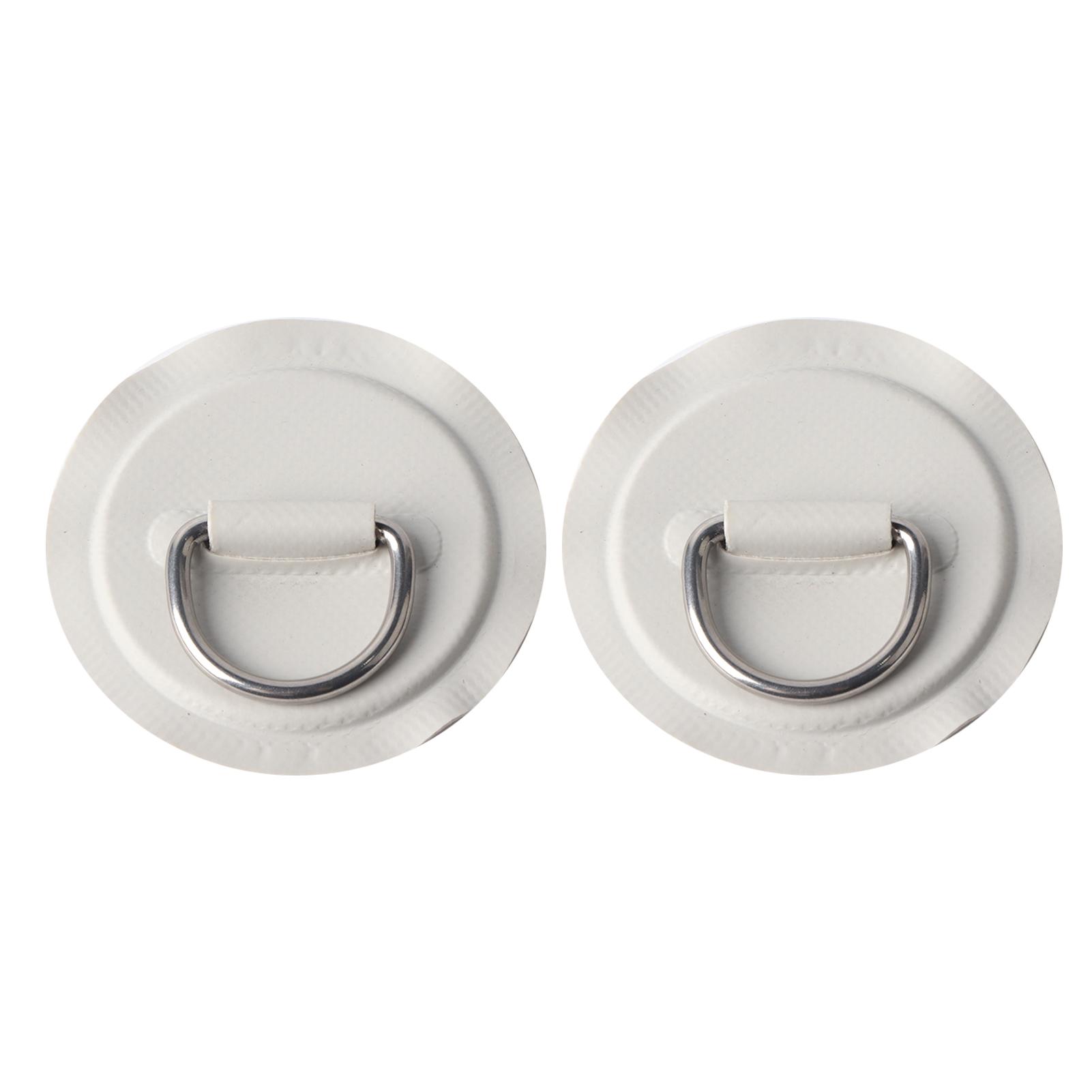 2 stücke Aufblasbare Boot Kajak DRing Pad Patch PVC Marine Edelstahl Feste Schnalle(Grau ) grau von Joom DACH