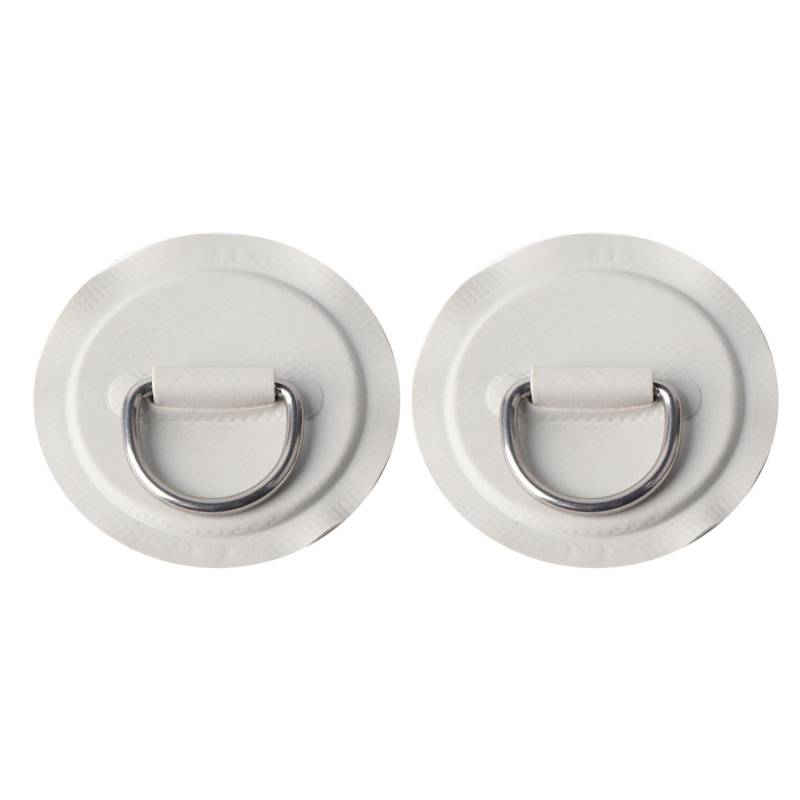 2 stücke Aufblasbare Boot Kajak DRing Pad Patch PVC Marine Edelstahl Feste Schnalle(Grau ) grau von Joom DACH