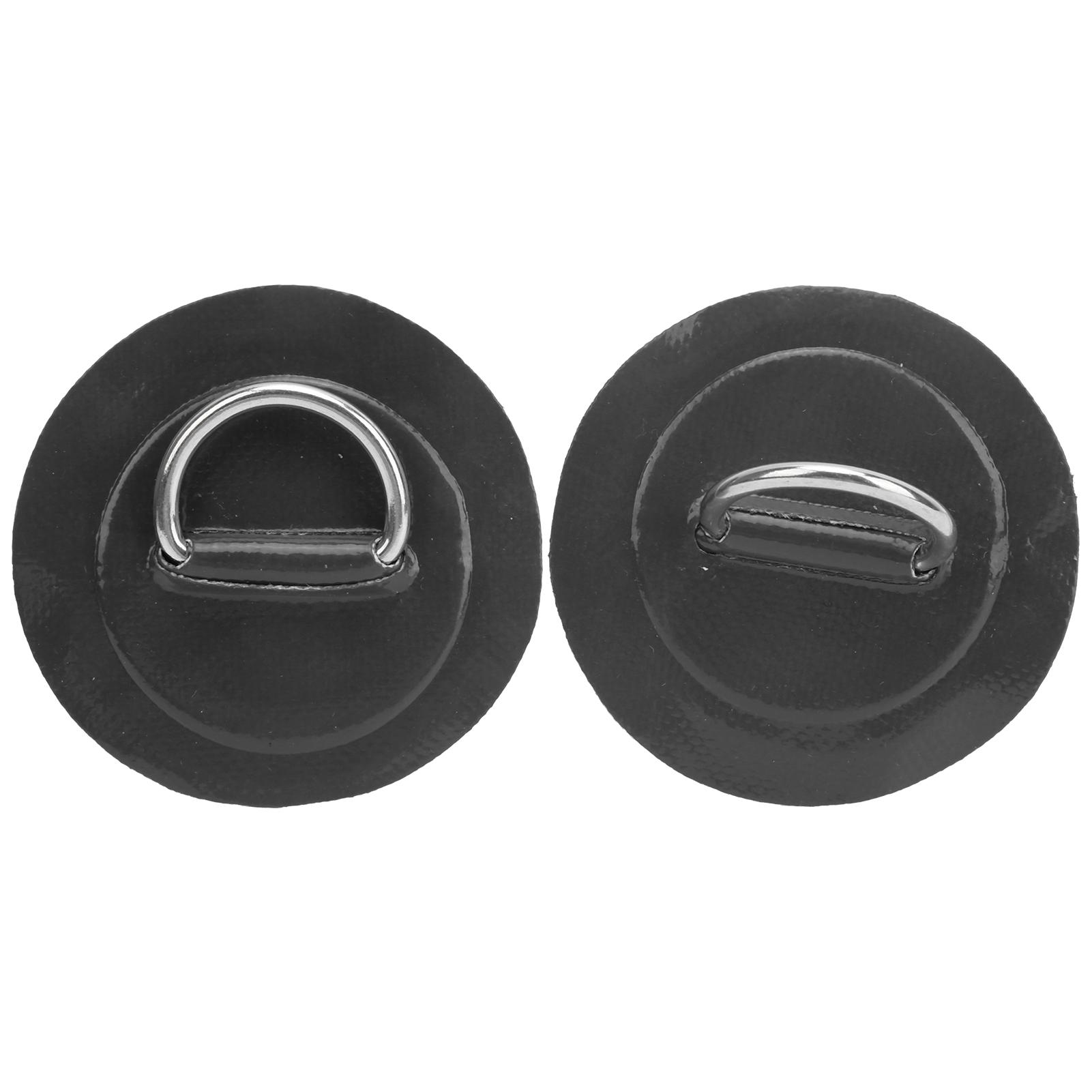 2 stücke Aufblasbare Boot Kajak DRing Pad Patch PVC Marine Edelstahl Feste Schnalle(Schwarz ) von Joom DACH
