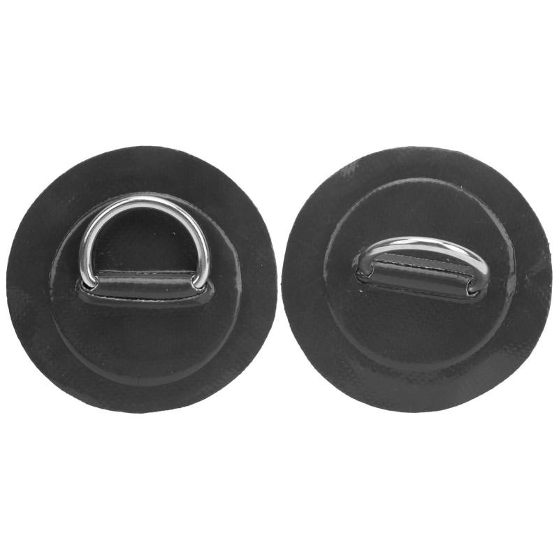 2 stücke Aufblasbare Boot Kajak DRing Pad Patch PVC Marine Edelstahl Feste Schnalle(Schwarz ) von Joom DACH