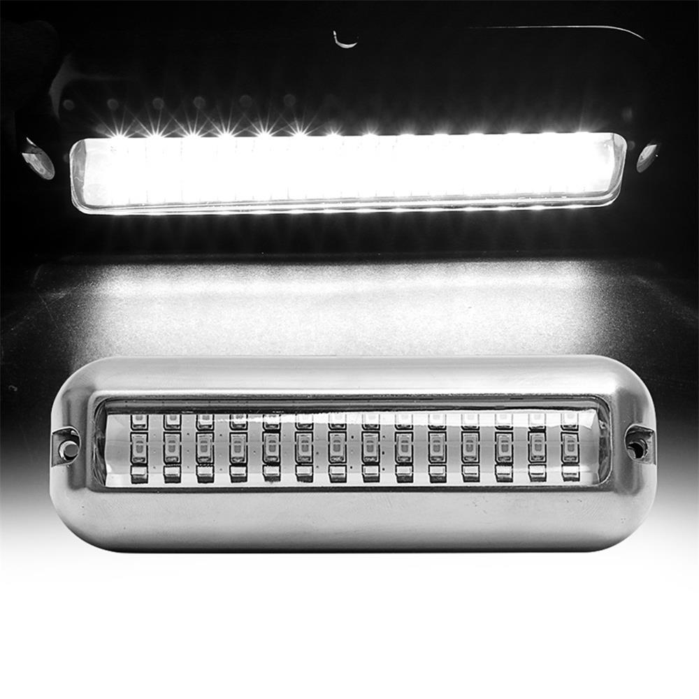 2 stücke IP68 Wasserdichte Unterwasser Licht Edelstahl Schiff Strahl Licht 42 LED Ponton Boot Heck Red Light von Joom DACH