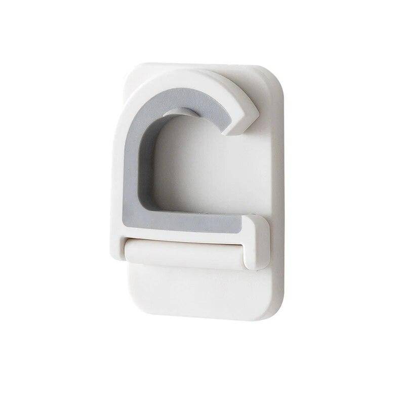 2 stücke Mopp Halter Wand Halterung Besen Mopp Aufhänger Keine Punch Selbst-Klebe Regenschirm Mopp Clip Organizer Lagerung Rack bad Zubehör 1pc von Joom DACH