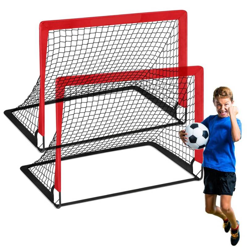 2 stücke Tragbare Fußball Ziel Klapp Fußball Net Kleinkind Fußball Netze Training Ausrüstung für Kinder und rot von Joom DACH
