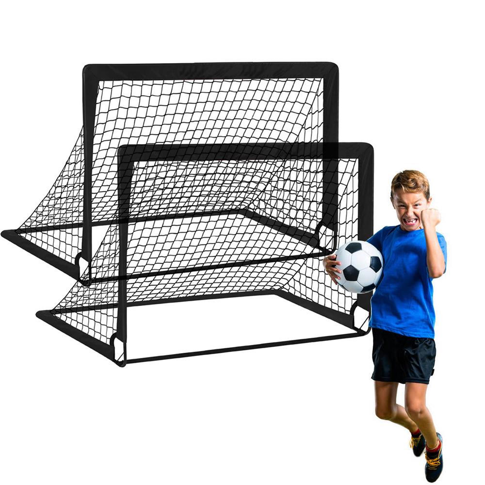 2 stücke Tragbare Fußball Ziel Klapp Fußball Net Kleinkind Fußball Netze Training Ausrüstung für Kinder und schwarz von Joom DACH