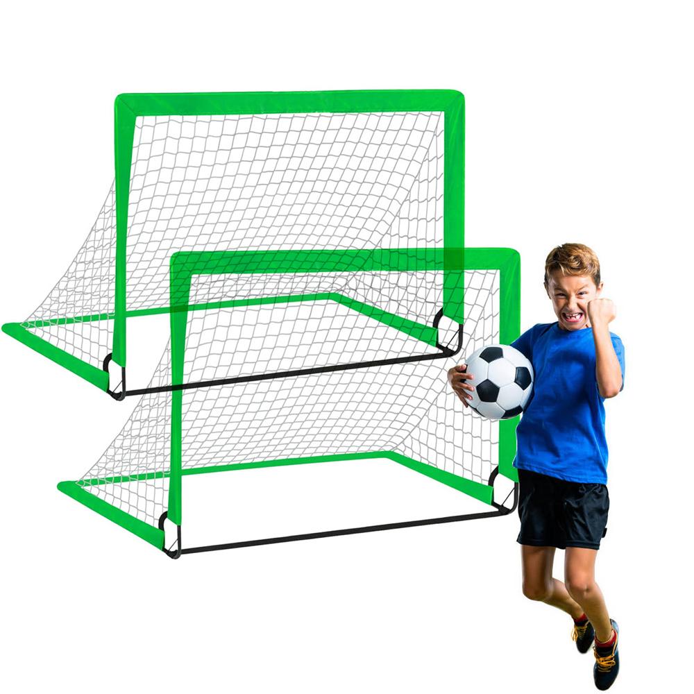 2 stücke Tragbare Fußball Ziel Klapp Fußball Net Kleinkind Fußball Netze Training Ausrüstung für Kinder und grün von Joom DACH