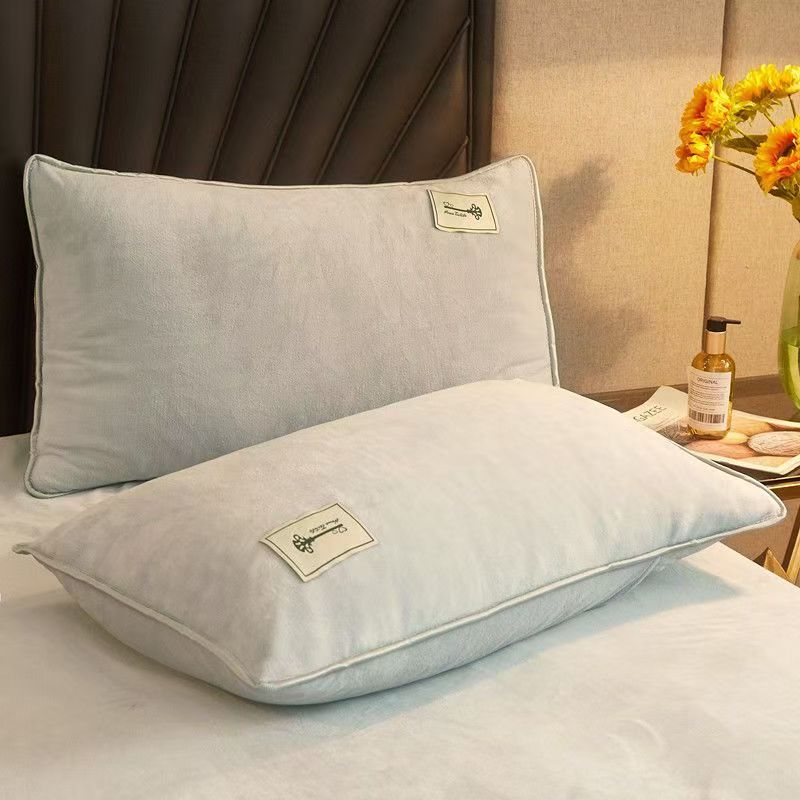 2 stücke Winter Flanell Kissenbezug 48*74cm Solide Samt Kissen Abdeckung Komfortable Weiche Wärme Blau Grün Home Domitory Bettwäsche 48X74cm 2PCS Pillowcases von Joom DACH