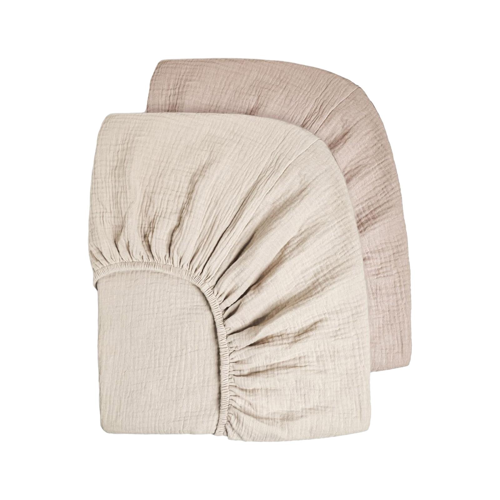 2-teiliges Spannbettlaken aus Baumwolle für Babys, groß, 2-lagig, für Neugeborene, Bettlaken, weicher und atmungsaktiver Stoff C5 2-teiliges Spannbettlaken aus Baumwolle für Babys, groß, 2-lagig, für Neugeborene, Bettlaken, weicher und atmungsaktiver Stoff C5 von Joom DACH