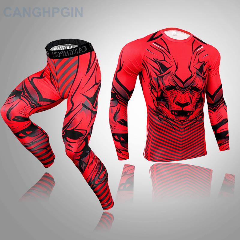 2-teiliges Thermo-Unterwäsche-Set für Herren, lange Unterhosen, Fitness-Leggings, Basiskompression, Sportanzug, Unterwäsche XL von Joom DACH