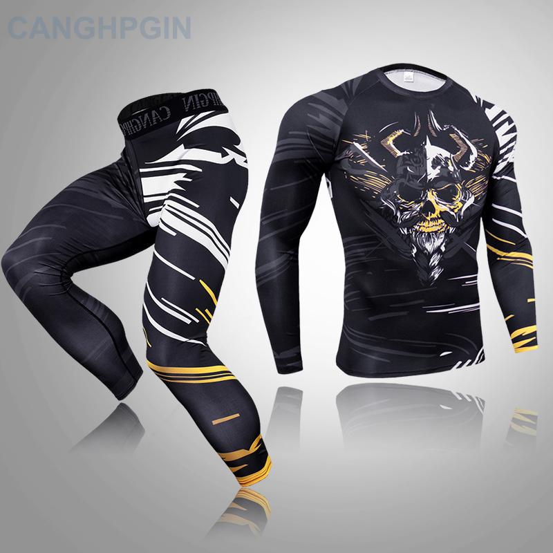 2-teiliges Thermo-Unterwäsche-Set für Herren, lange Unterhosen, Fitness-Leggings, Basiskompression, Sportanzug, Unterwäsche XL von Joom DACH