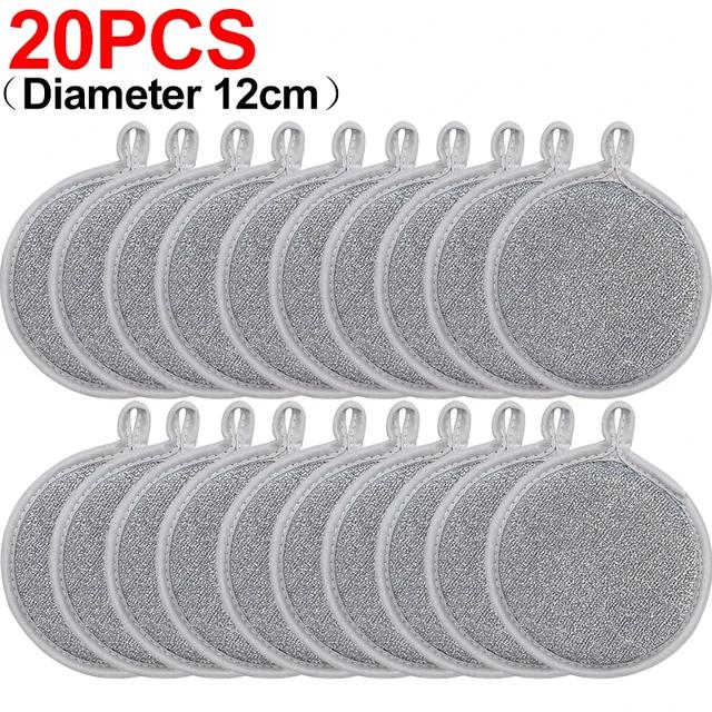 20/1 STK Doppelseitige Geschirrspülschwämme Silberdraht-Reinigungsschwamm Topf- und Geschirrspülschwamm Ölentfernung Scheuerschwämme für die Küchenreinigung 20PCS von Joom DACH