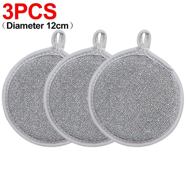 20/1 STK Doppelseitige Geschirrspülschwämme Silberdraht-Reinigungsschwamm Topf- und Geschirrspülschwamm Ölentfernung Scheuerschwämme für die Küchenreinigung 3PCS von Joom DACH