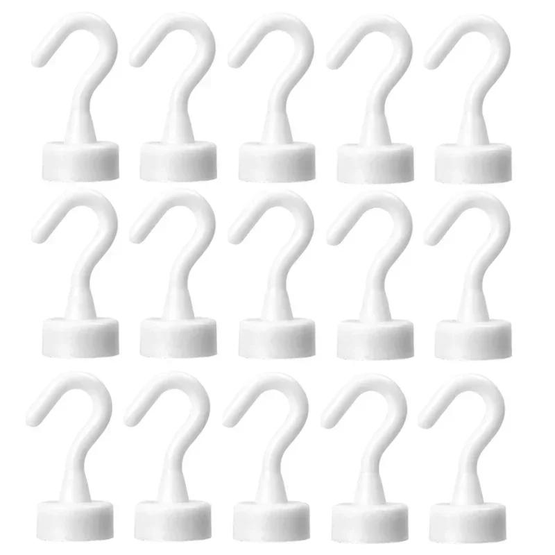 20/1 STK. Starker Magnethaken, praktischer Lasthaken, Mehrzweckaufbewahrung für Zuhause, Küche, Bar, Aufbewahrung, Schlüssel, Mantel, Tasse, Aufhängen 20PCS weiß von Joom DACH