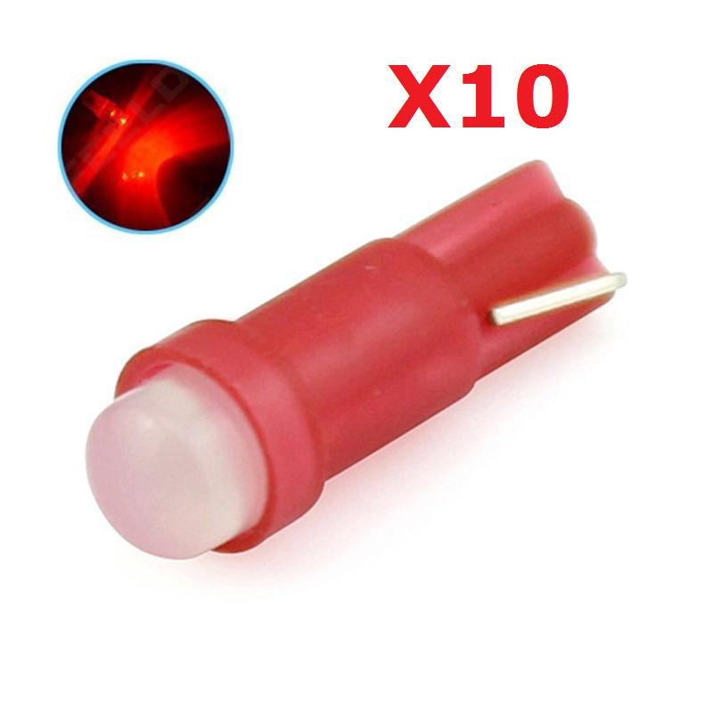 20/10/4 Stück T5 COB LED-Lampen Autotür-LED-Licht-Leselampen 10Pcs/Set rot von Joom DACH