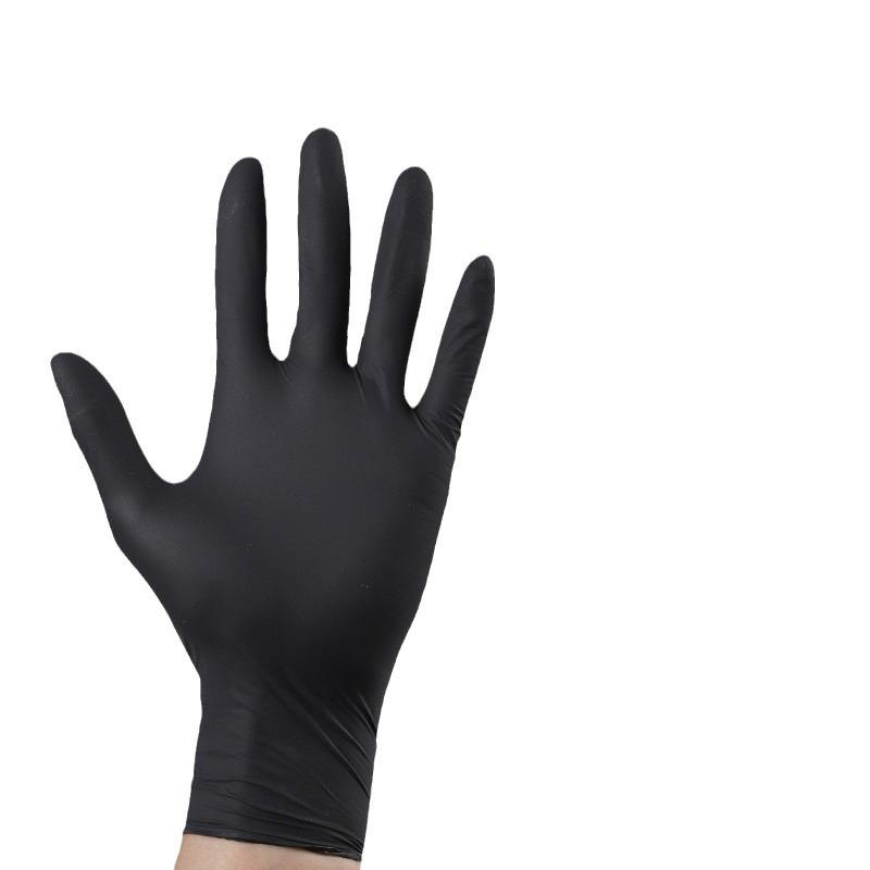 20-100 Einweg-Handschuhe aus reinem Nitril - Schwerlast, strapazierfähig & wasserdicht, Premium-Qualität für Küche, Reinigung, Autopflege - Einweg-Schutzhandschuhe L-10pcs schwarz von Joom DACH