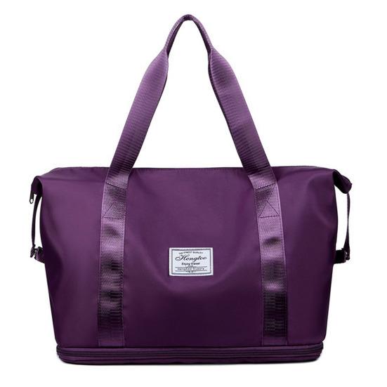 20–35 l Damen-Reisetasche, großes Fassungsvermögen, Reißverschluss, einziehbarer Boden, feste Nähte, große Tragfähigkeit, faltbare Reisetasche, Schulter-Übernachtungstasche von Joom DACH