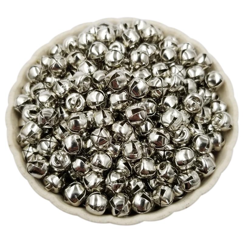 20-40 Stücke Weihnachten Jingle Bells 6-10mm Für Party Hochzeit Anhänger Charms Großhandel Schmuck Zubehör Handwerk 10mm 20Pcs silber grau von Joom DACH