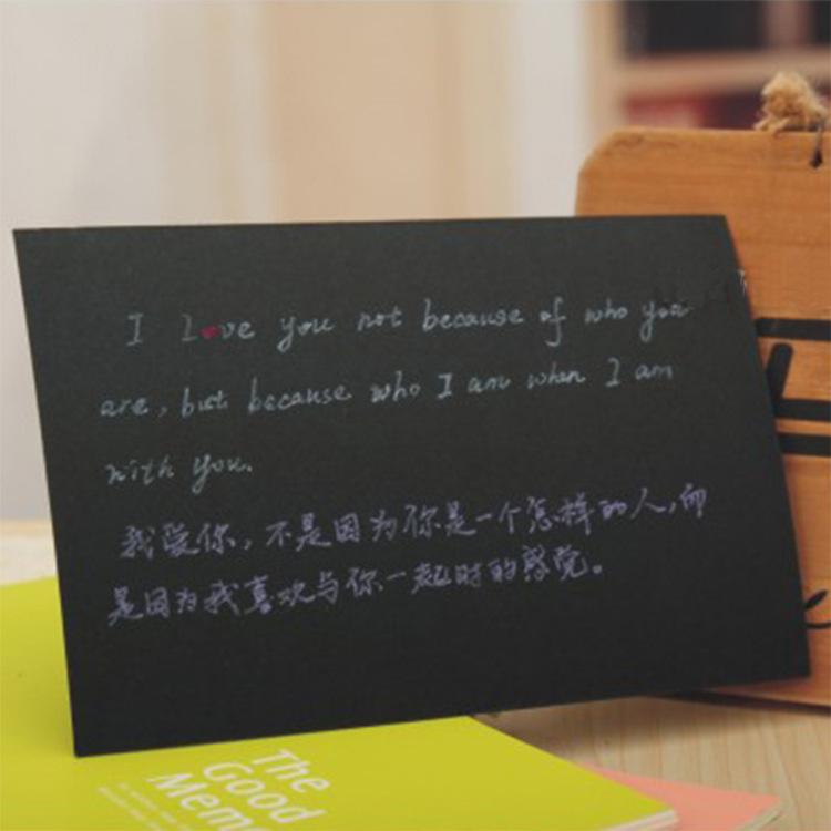 20 Blatt/Set DIY Blanko Schwarz Weiß Kraftpapier Notizblock DIY Karte Lesezeichen Kraftpapier Zeichnung Skizzenpapier von Joom DACH