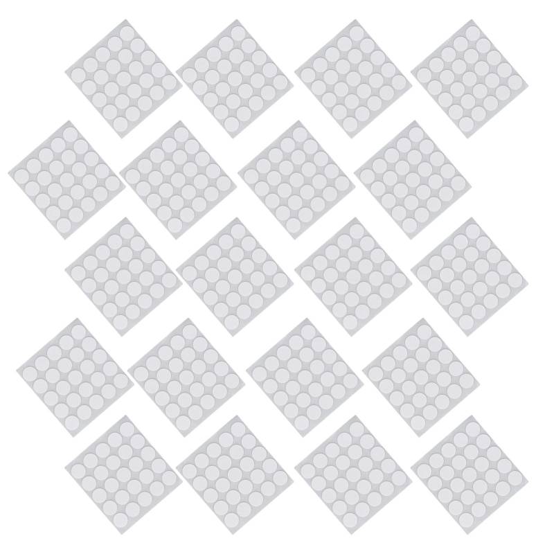 20 Blatt Kerzendocht-Aufkleber Runde Schaumstoff Doppelseitiges Klebeband für Kerzenherstellung 20x1mm von Joom DACH