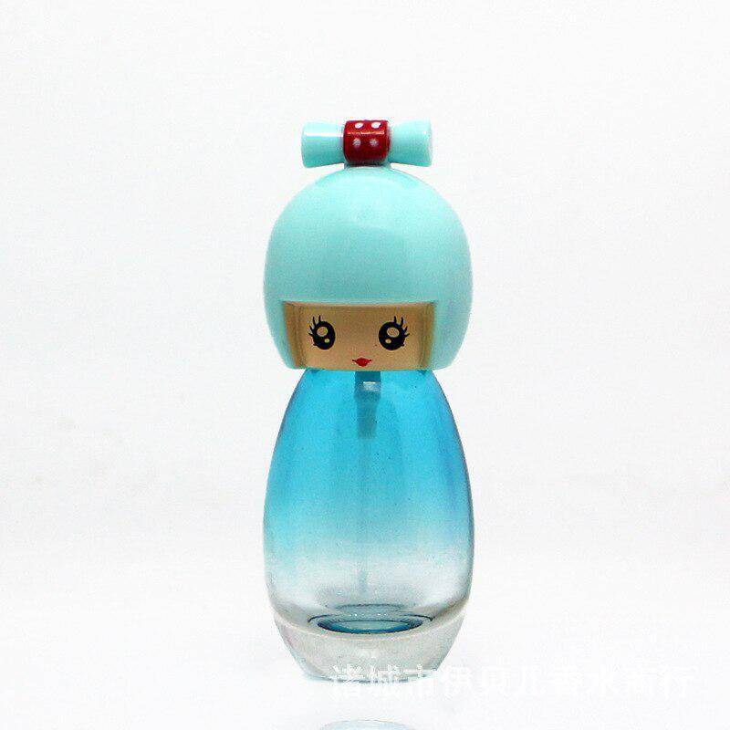 20 ML Nette Japanische Kimono Puppe Geformt Parfüm Glas Sprühflasche Nachfüllbar Zerstäuber Frauen Reise Parfüm Flasche Bunte blau von Joom DACH