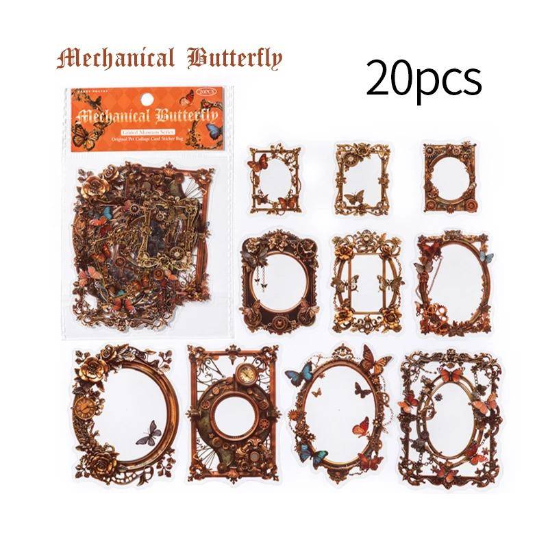 20 Pcs Große Größe Vintage Ausschnitt Rahmen Aufkleber Junk Journal DIY Scrapbooking Collage Materialien Planer Kreative Schreibwaren von Joom DACH