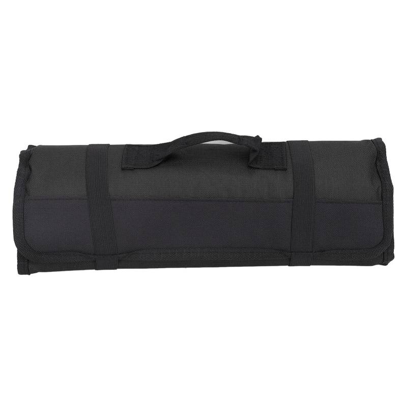 20 Slots Chef Messer Tasche Multifunktionale Tragbare Besteck Messer Halter Protektoren Rolle Lagerung Tasche schwarz von Joom DACH