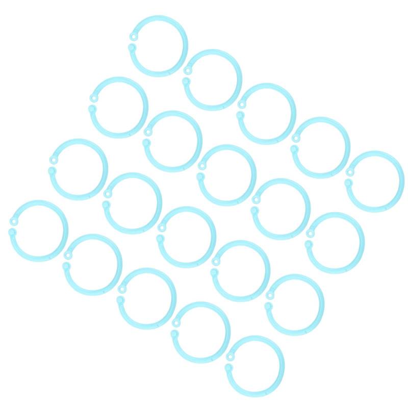 20 Stück Buchbinderring Flexibel Loseblatt Schnalle 30mm Papier Einzelring für Karten Akten Rosa grün von Joom DACH