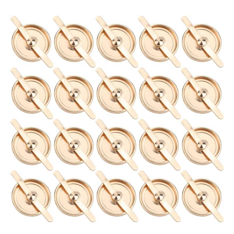 20 Stück Halbperlenniete Halbkreisförmige Perlen-Clip-Knöpfe DIY Handwerksdekoration Zubehör 20 mm von Joom DACH