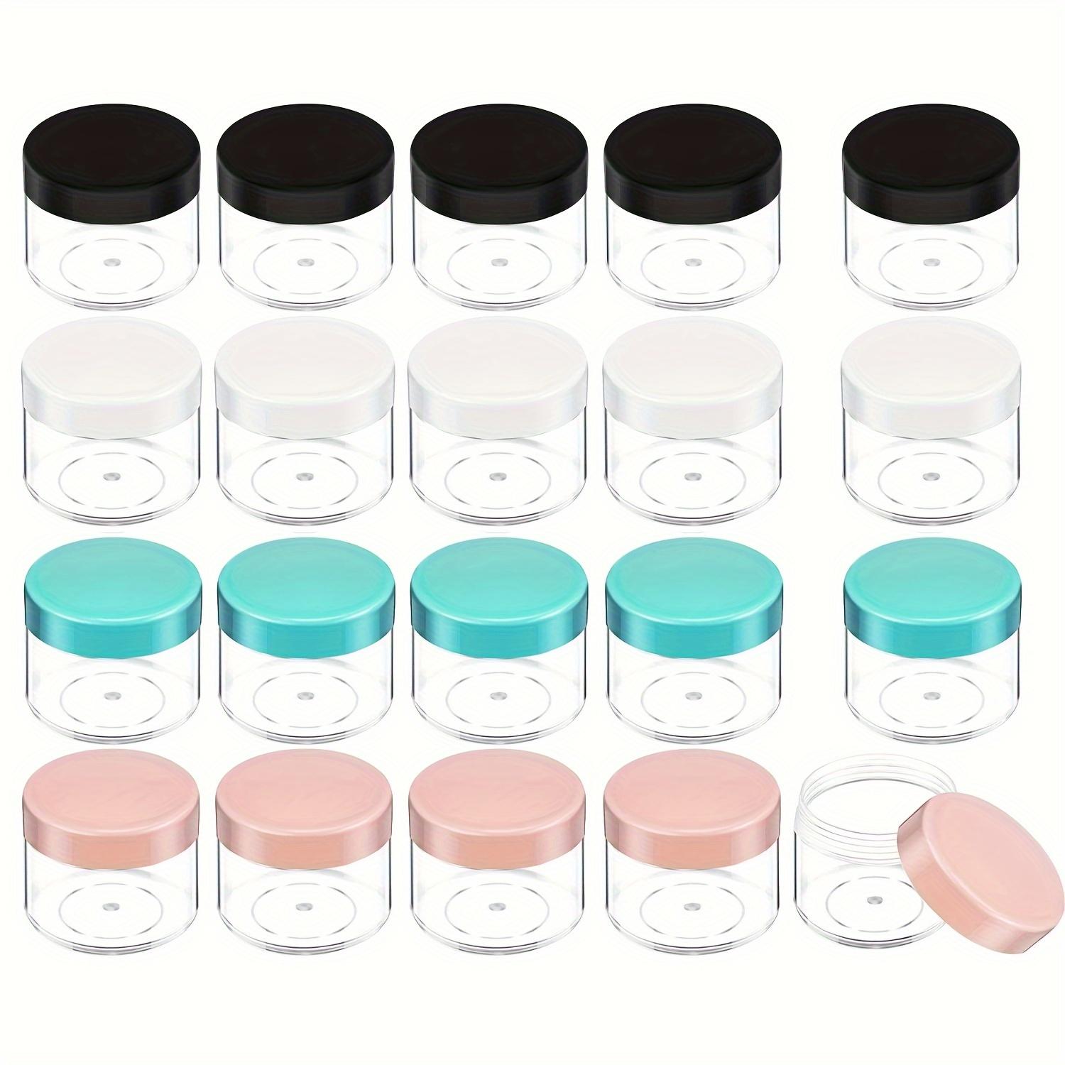 20 Stück runde Gläser, Kunststoff-Kosmetikbehälter, Probenbehälter für Flüssigcremes mit Deckel, 20 g, DIY, wiederverwendbare Kosmetikspenderflasche 20pcs von Joom DACH