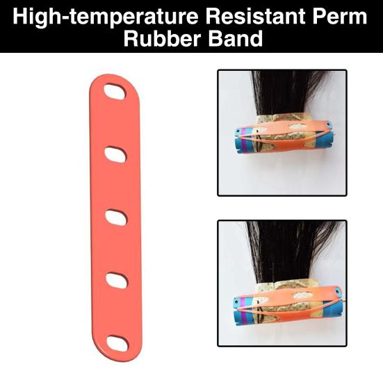 20 Stücke Spurlose Dauerwelle Gummiband Hochtemperatur Farbwechsel Lockenwickler Kaltwelle Stange Gummistreifen Haarstyling-tools Friseurbedarf 20PCS von Joom DACH
