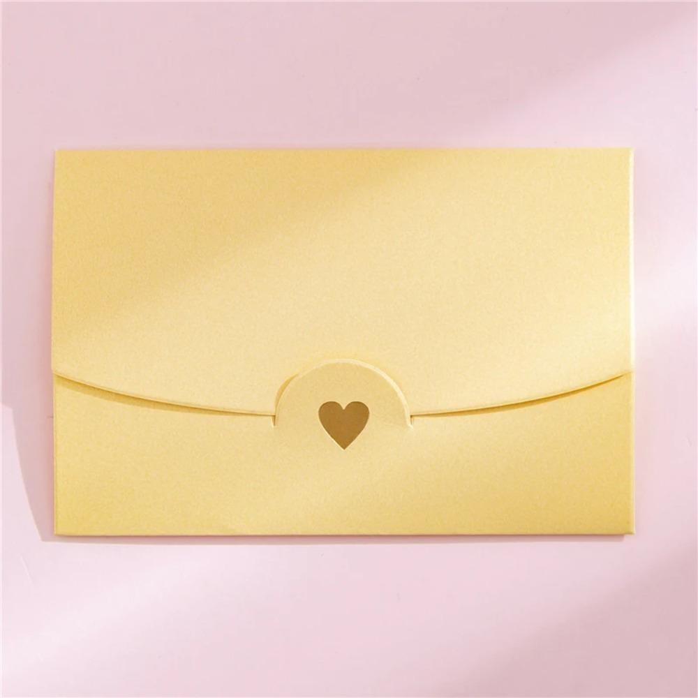 20 Teile/los 10,5 cm * 7 cm Kleine Grußkarte Visitenkarte Umschlag Heißprägung Liebe Perlglanzpapier Mini Umschläge 20Pcs gold von Joom DACH