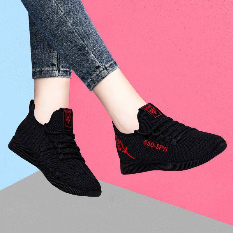 20 farben Neue Tuch Schuhe frauen Wanderschuhe Weichen Boden Nicht-slip Mom Turnschuhe Atmungsaktive Net Schuhe Mode Lässig einzelne Schuhe 38 von Joom DACH