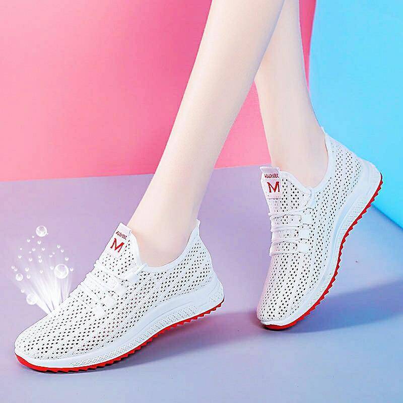 20 farben Neue Tuch Schuhe frauen Wanderschuhe Weichen Boden Nicht-slip Mom Turnschuhe Atmungsaktive Net Schuhe Mode Lässig einzelne Schuhe 40 von Joom DACH