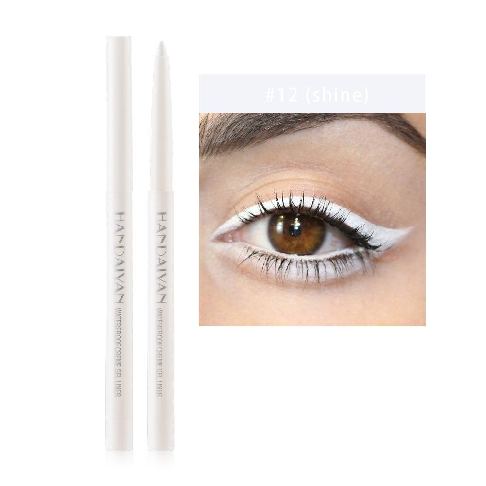 20-farbiger, perlmuttartiger, mattierter, wasserfester, nicht verwischender Sternenhimmel-Eyeliner-Stift 12 von Joom DACH