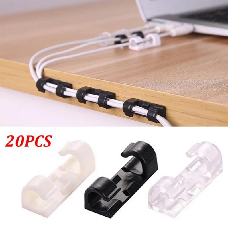 20 teile/beutel Hochwertige selbstklebende Kabel-Organizer-Clips Kabelmanagement mit doppelseitigem Acrylklebeband Drahtmanager Kabelhalter USB-Wickler weiß 20 teile/beutel Hochwertige selbstklebende Kabel-Organizer-Clips Kabelmanagement mit doppelseitigem Acrylklebeband Drahtmanager Kabelhalter USB-Wickler weiß von Joom DACH