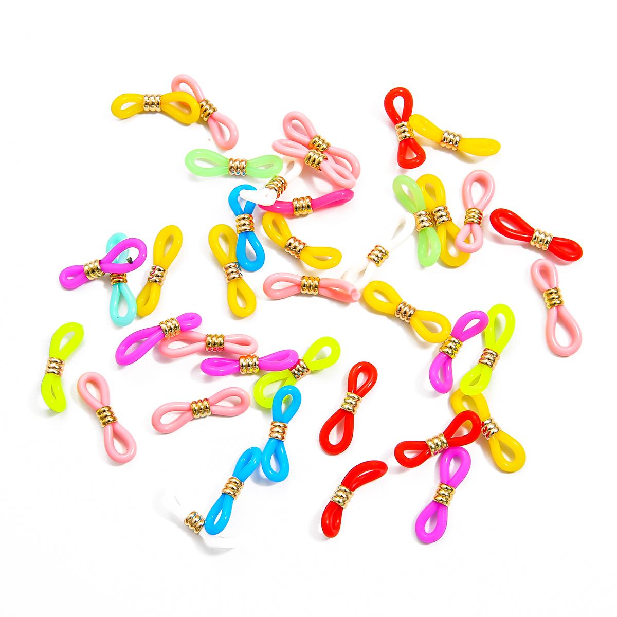 20 teile/los Gläser Kette Nicht Slip Gummi Ring Sonnenbrille End Schleife Stecker Brillen Kette Retainer DIY Brillen Zubehör von Joom DACH