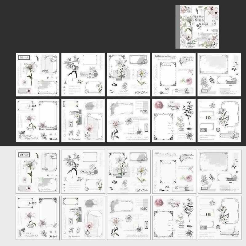 20 teile/satz Floral Aufkleber Buch Vier Jahreszeiten Thema Schneiden Scrapbooking Material Handbuch DIY Dekorative Aufkleber von Joom DACH