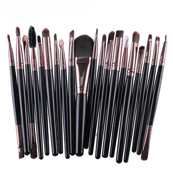 20-teiliges Make-up-Pinsel-Set, Werkzeuge, Make-up-Toilettenartikel-Set, Wolle, Make-up-Pinsel-Set von Joom DACH