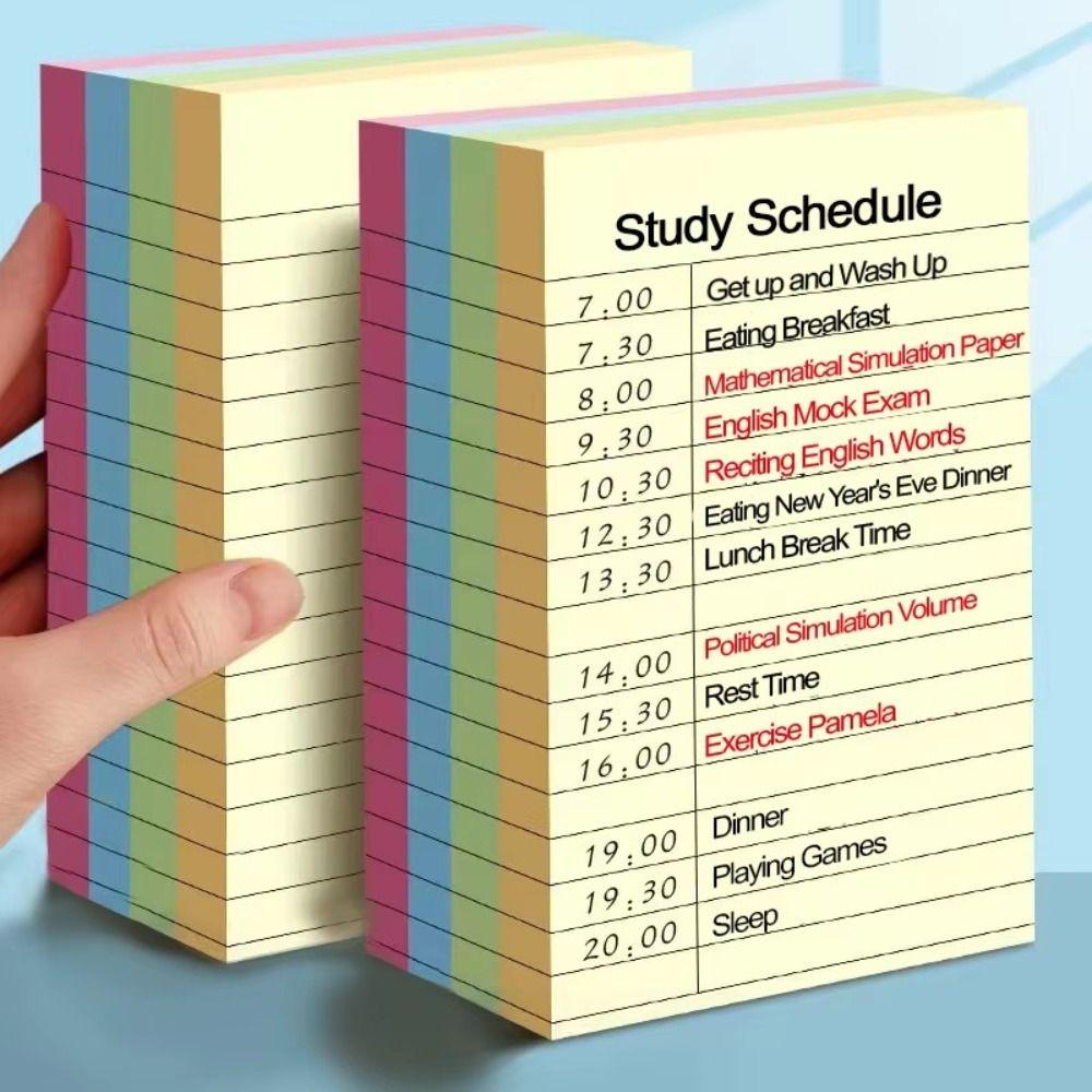 200 blätter Selbst-adhesive Memo Pad Papier N Mal Student Schreiben Marker Linie Haftnotizen Notizblock 7.6*7.6cm von Joom DACH