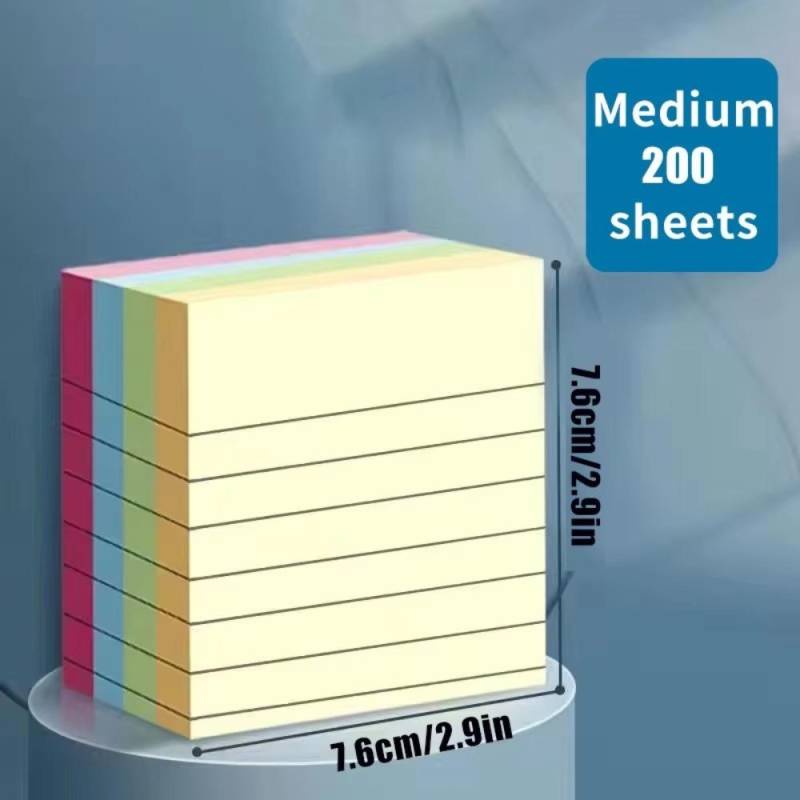 200 blätter Selbst-adhesive Memo Pad Papier N Mal Student Schreiben Marker Linie Haftnotizen Notizblock 7.6*7.6cm 200 blätter Selbst-adhesive Memo Pad Papier N Mal Student Schreiben Marker Linie Haftnotizen Notizblock 7.6*7.6cm von Joom DACH