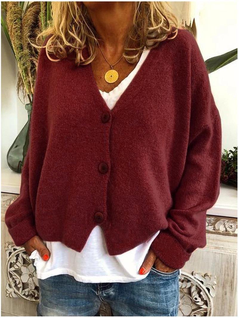 2020 Damen Herbst/Winter Lässiger lockerer Strickjackenpullover M 2020 Damen Herbst/Winter Lässiger lockerer Strickjackenpullover M von Joom DACH