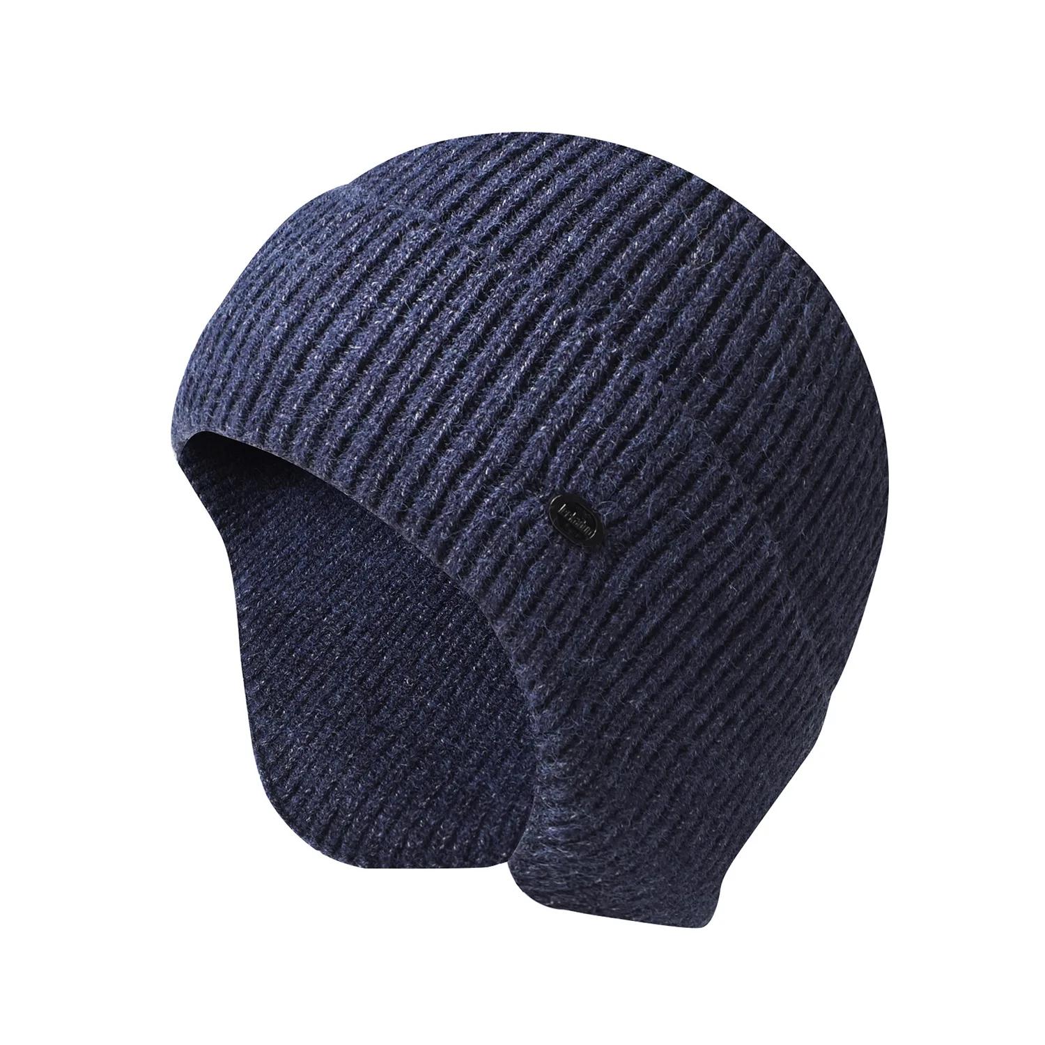 2020Imitation Kaninchen Samt Männer Frauen Unisex Winter Hut Gestrickte Woll Beanie Hut Ohrenschützer Gehörschutz Warme Thermo Radfahren Ski Cap von Joom DACH