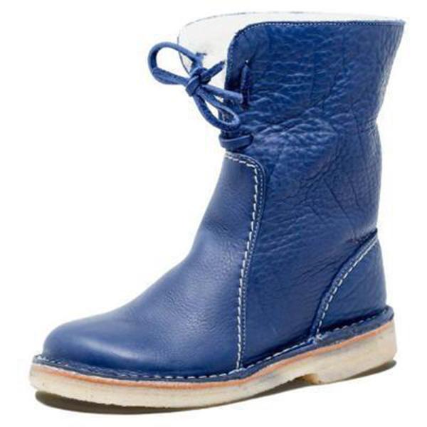 2021 Herbst und Winter Neue Damen-Schneestiefel mit runder Spitze und samtiger Schnürung und flachem Boden Große Freizeitschuhe Stiefeletten 43 blau 2021 Herbst und Winter Neue Damen-Schneestiefel mit runder Spitze und samtiger Schnürung und flachem Boden Große Freizeitschuhe Stiefeletten 43 blau von Joom DACH